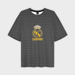 Мужская футболка оверсайз Real Madrid graphite theme
