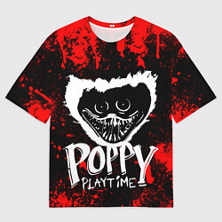 Мужская футболка оверсайз ПОППИ ПЛЕЙТАЙМ ХАГИ ВАГИ