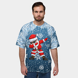 Футболка оверсайз мужская DAB SANTA WINTER, цвет: 3D-принт — фото 2