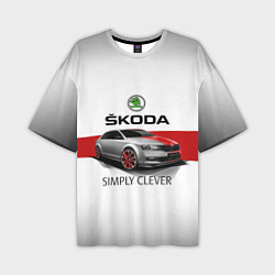 Мужская футболка оверсайз Skoda Rapid Sport