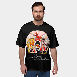 Футболка оверсайз мужская A Day at the Races - Queen, цвет: 3D-принт — фото 2