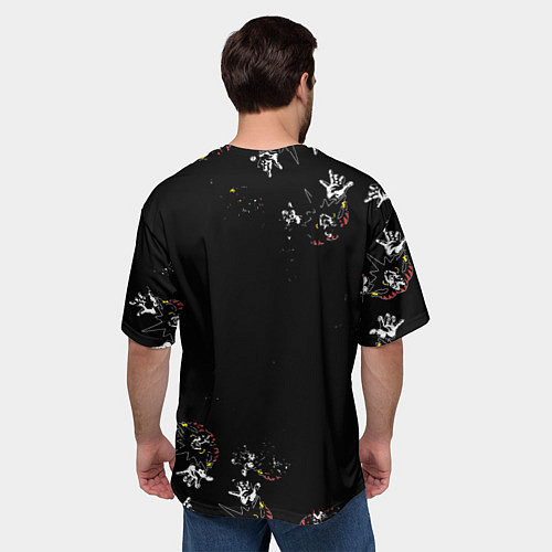 Мужская футболка оверсайз КОРОЛЬ И ШУТ, ГЕРОИ И ЗЛОДЕИ! / 3D-принт – фото 4