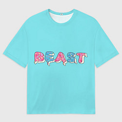 Футболка оверсайз мужская Mr Beast Donut, цвет: 3D-принт