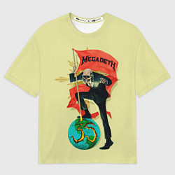 Футболка оверсайз мужская Megadeth world, цвет: 3D-принт
