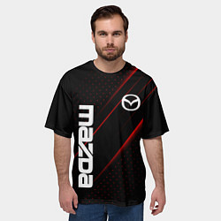Футболка оверсайз мужская Mazda Мазда, цвет: 3D-принт — фото 2