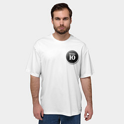 Футболка оверсайз мужская Иконка Буква Ю, цвет: 3D-принт — фото 2