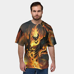 Футболка оверсайз мужская DOTA 2 SHADOW FIEND ТЕНЬ, цвет: 3D-принт — фото 2