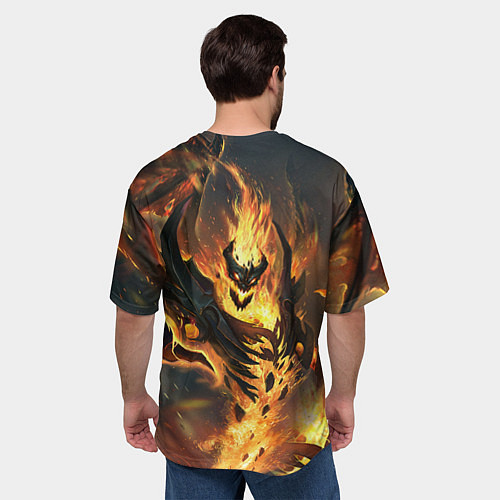 Мужская футболка оверсайз DOTA 2 SHADOW FIEND ТЕНЬ / 3D-принт – фото 4