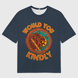 Футболка оверсайз мужская Would you kindly, цвет: 3D-принт