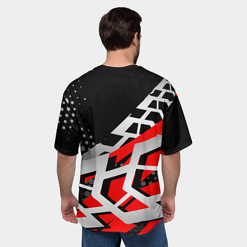 Мужская футболка оверсайз SEAT СЕАТ / 3D-принт – фото 4