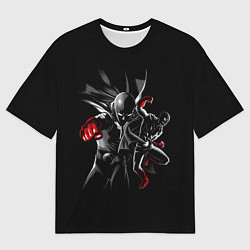 Футболка оверсайз мужская One Punch Man Saitama, цвет: 3D-принт