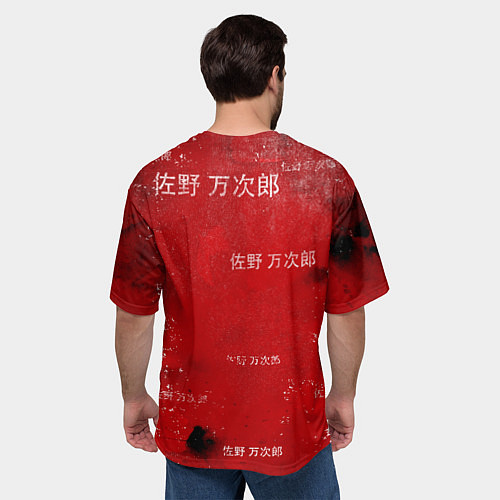 Мужская футболка оверсайз МАЙКИ МАНДЗИРО ТОСВА RED / 3D-принт – фото 4