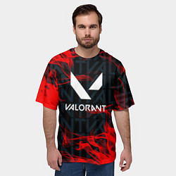 Футболка оверсайз мужская Valorant Fire, цвет: 3D-принт — фото 2