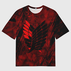 Футболка оверсайз мужская Атака Титанов Неоновый 2022, цвет: 3D-принт