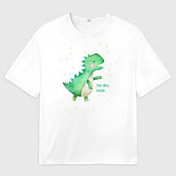 Футболка оверсайз мужская Dino inside, цвет: 3D-принт