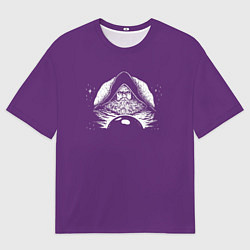 Мужская футболка оверсайз Размышления о шаре