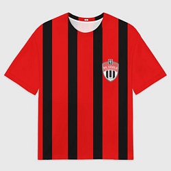 Футболка оверсайз мужская ФК ХИМКИ МОСКОВСКАЯ ОБЛАСТЬ, цвет: 3D-принт