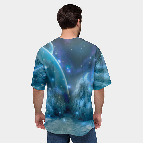 Мужская футболка оверсайз Эола Eula, Genshin Impact Геншин импакт / 3D-принт – фото 4