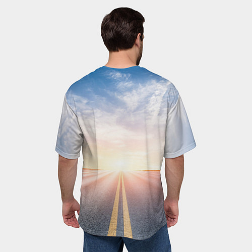 Мужская футболка оверсайз Euro Truck Simulator Евро Трек Симулятор / 3D-принт – фото 4