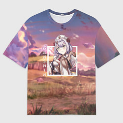 Футболка оверсайз мужская Ноэлль Noelle, Genshin Impact Геншин импакт, цвет: 3D-принт
