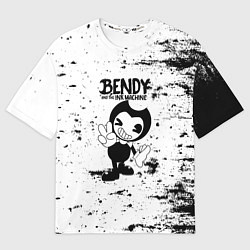 Футболка оверсайз мужская Bendy and the ink machine - Black & White, цвет: 3D-принт