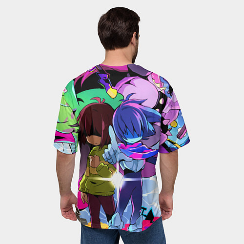 Мужская футболка оверсайз Deltarune - Легенда о Руне Дельта / 3D-принт – фото 4
