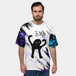 Футболка оверсайз мужская Новогодний ЪУЪ СЪУКА, цвет: 3D-принт — фото 2