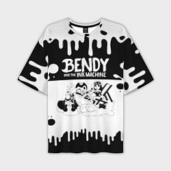 Мужская футболка оверсайз БЕНДИ И АЛИСА BENDY AND THE INK MACHINE