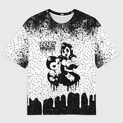 Мужская футболка оверсайз Bendy and Alice cosmo star