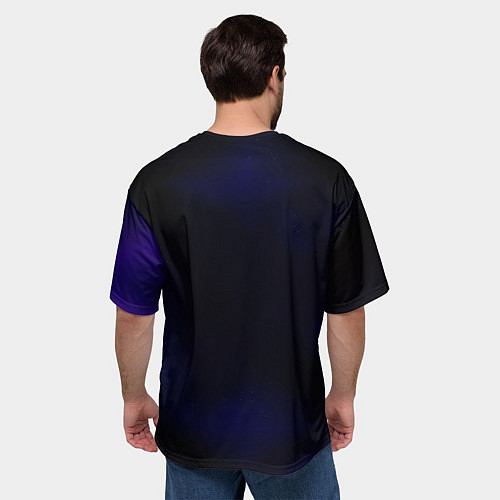 Мужская футболка оверсайз Ева 01 - Neon Genesis Evangelion / 3D-принт – фото 4