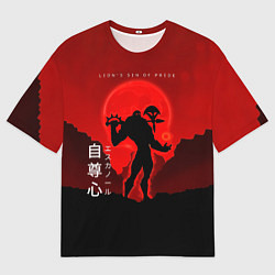 Футболка оверсайз мужская LIONS SIN OF PRIDE - Nanatsu no Taizai, цвет: 3D-принт