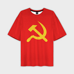 Футболка оверсайз мужская Красный Советский союз, цвет: 3D-принт