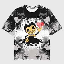 Футболка оверсайз мужская BENDY LOVE БЕНДИ С СЕРДЦЕМ, цвет: 3D-принт