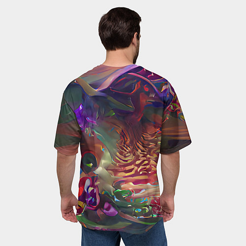 Мужская футболка оверсайз Рождественские тайны / 3D-принт – фото 4