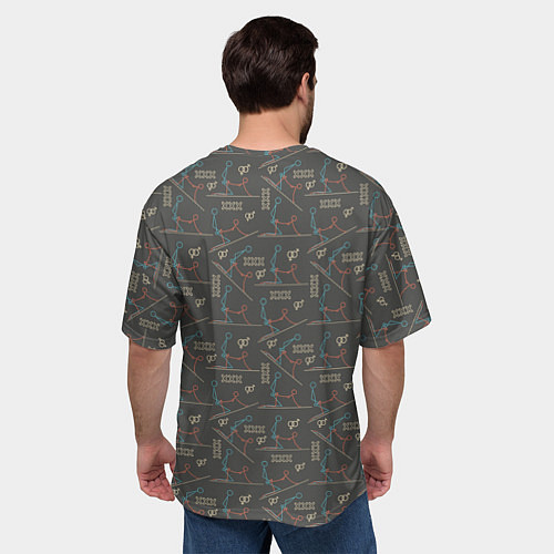 Мужская футболка оверсайз Kamasutra / 3D-принт – фото 4