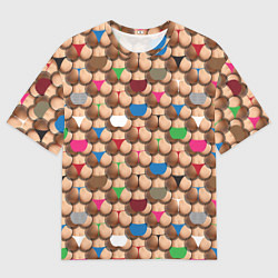 Мужская футболка оверсайз Попки