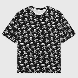 Мужская футболка оверсайз Roger skull