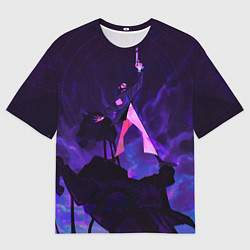 Футболка оверсайз мужская Дюбуа на коне, цвет: 3D-принт