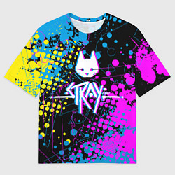 Футболка оверсайз мужская Stray кот бродяга, цвет: 3D-принт