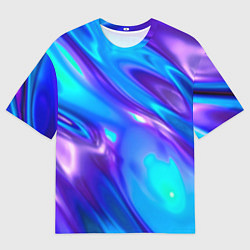 Футболка оверсайз мужская Neon Holographic, цвет: 3D-принт
