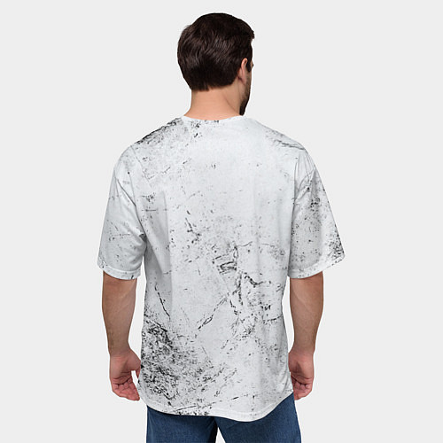 Мужская футболка оверсайз МНЕ ПО УЙ / 3D-принт – фото 4
