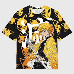 Футболка оверсайз мужская ЗЕНИЦУ ZENITSU СТИЛЬ ГРОМА, цвет: 3D-принт