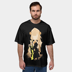 Футболка оверсайз мужская НОЭЛЛЬ ГЕНШИН ИМПАКТ АРТ, цвет: 3D-принт — фото 2