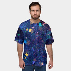 Футболка оверсайз мужская Звездное небо мечтателя, цвет: 3D-принт — фото 2
