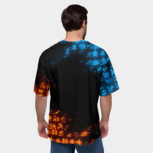 Мужская футболка оверсайз ОГНЕННЫЙ WALHALLA TEAM TOKYO REVENGERS / 3D-принт – фото 4
