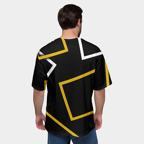 Мужская футболка оверсайз АРАТАКИ ИТТО ГЕОМЕТРИЯ ITTO / 3D-принт – фото 4