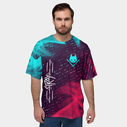Футболка оверсайз мужская Stray, цвет: 3D-принт — фото 2