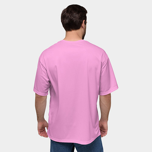 Мужская футболка оверсайз Объятие / 3D-принт – фото 4