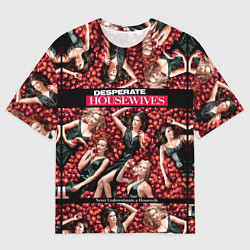 Мужская футболка оверсайз Desperate Housewives - в яблоках
