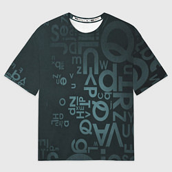 Футболка оверсайз мужская Хаотичные мысли гения, цвет: 3D-принт